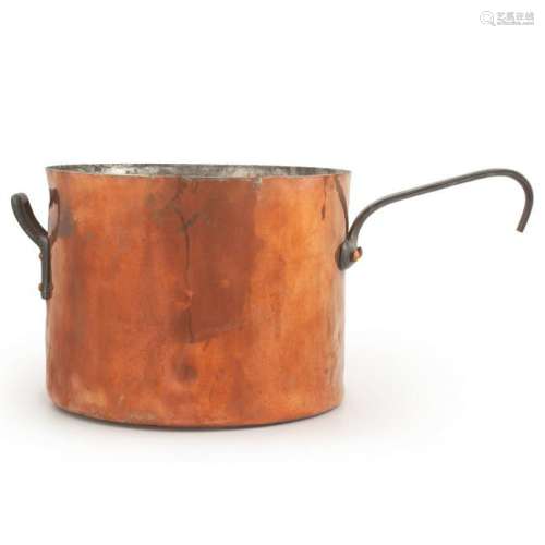 Massive Copper Cooking Pot by V. Olac & Sons,