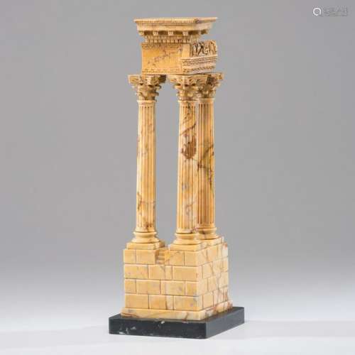 Grand Tour Model of Temple Of Vespasian Ruins
