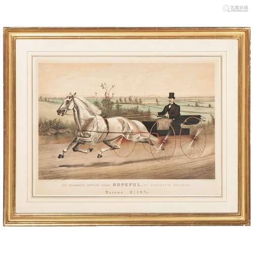 Currier and Ives Hand-Colored Lithograph, The