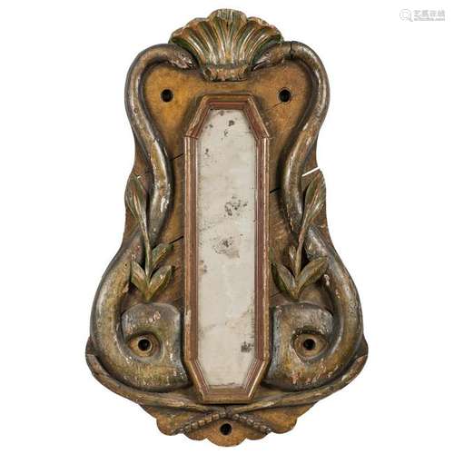 Folk Art Carved Snake Mirror