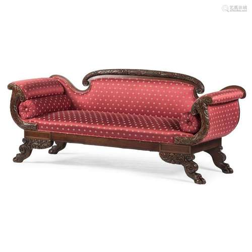 Late Classical Mahogany Sofa