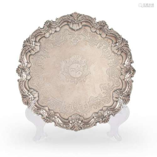 Georgian Sterling Armorial Salver