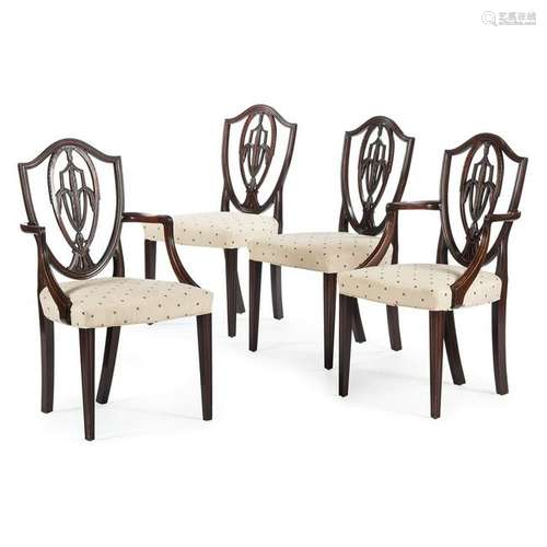 Hepplewhite-style Shield Back Chairs