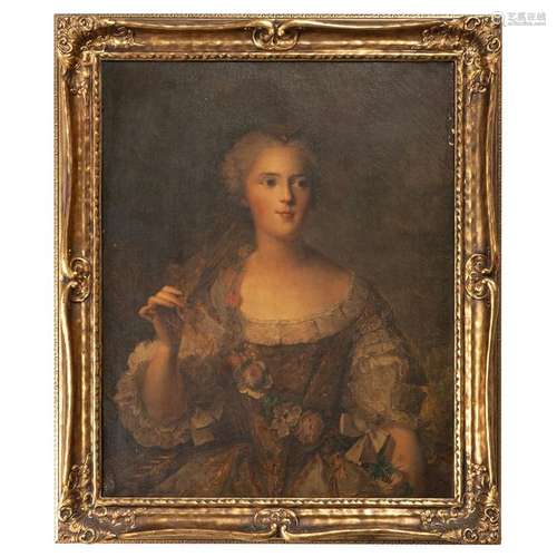 French School, Portrait of a Lady