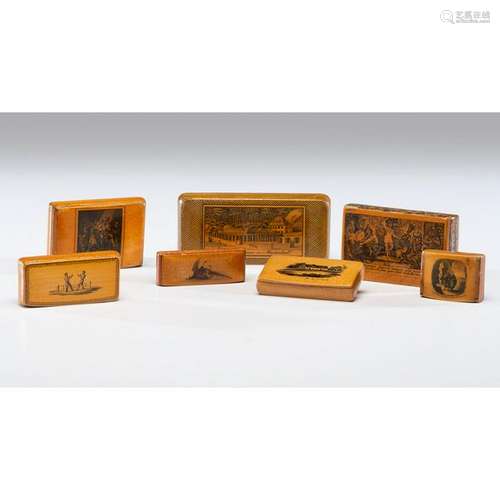 Mauchline Ware Snuff Boxes