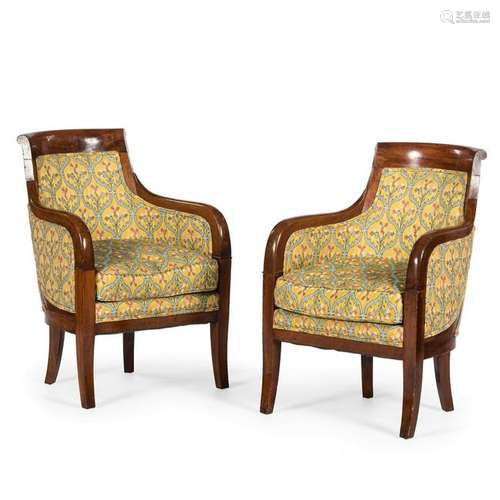 Louis Philippe Barrel Back Chairs