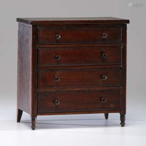 Tennessee Salesman's Sample Chest of Drawers