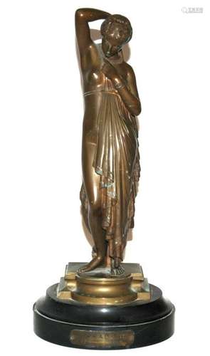 James Pradier 1790-1852 scultura in bronzo