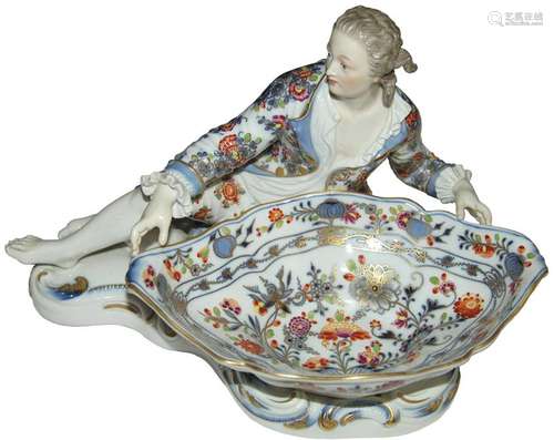 Meissen figua in porcellana cm. 29x21 h. 19