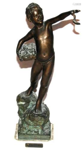 De Martino scultura in bronzo con base in