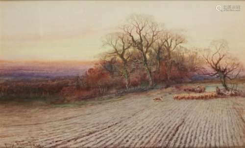 HENRY STANNARD, RBA (1844-1920) EVENING signed, watercolour, 29.5 x 49cm++Very good unfaded bright