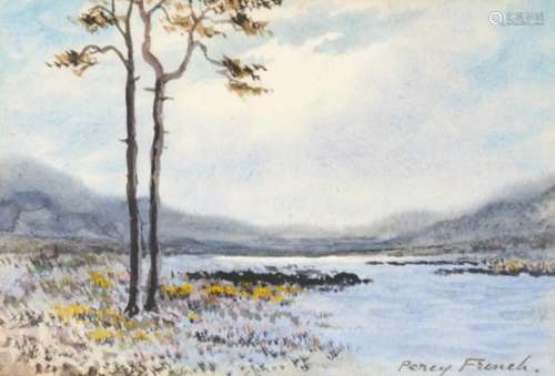 WILLIAM PERCY FRENCH (1854-1920) IRISH LANDSCAPE signed, watercolour, 16 x 23.5cm++In fine