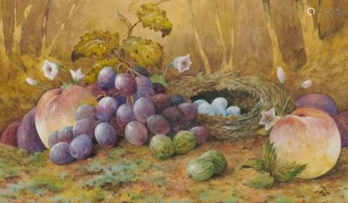 PRINCESS LOUISE, DUCHESS OF ARGYLL, VA, CI, GCVO (1848-1939) STILL LIFES WITH BIRD'S NEST AND EGGS a