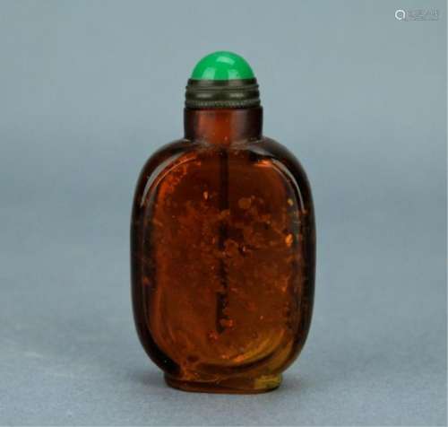 Qing Peking Glass Snuff Bottle QianLong Period