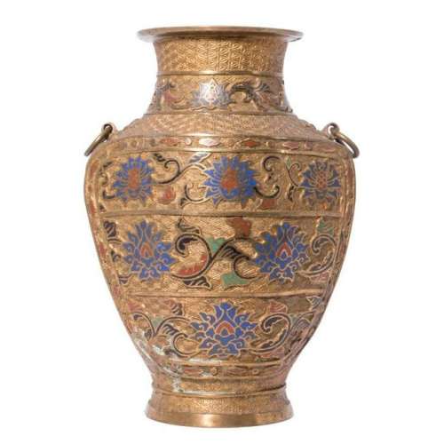 Chinese Vase with Enameling,