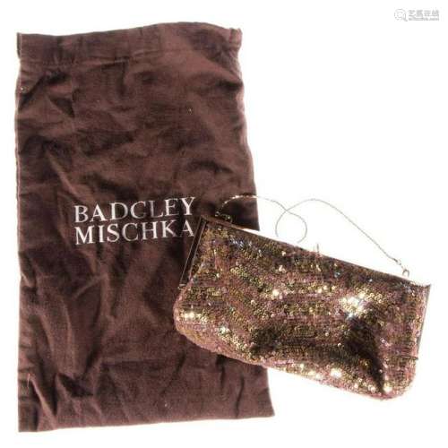 Badgley Mischka sequined evening purse