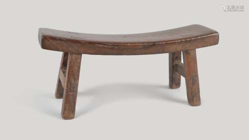 A Chinese headrest elm, the curved top on H suppor…