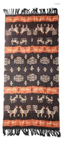 A Sumba ikat Indonesia decorated mythical beasts a…