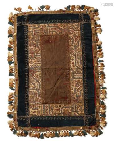 A Lampung ceremonial cloth Indonesia velvet, cotto…