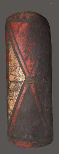 A Highlands shield Papua New Guinea with painted d…