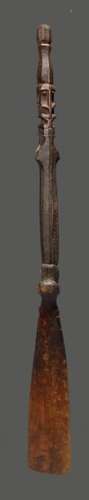 A Korvar sago spatula Irian Jaya with a faceted fi…