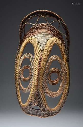 An Abelam yam mask Papua New Guinea woven fibre wi…
