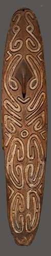 A Papuan Gulf gope board Papua New Guinea with a c…