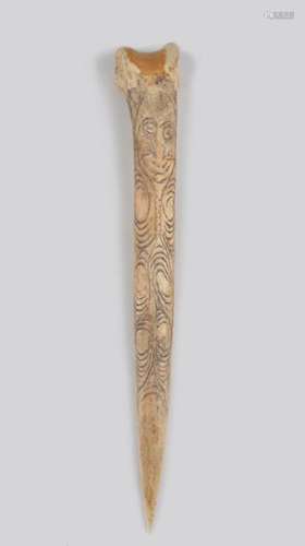A Papua New Guinea dagger Melanesia cassowary bone…