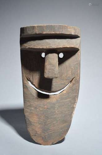 A Vanuatu mask Melanesia 29cm high.