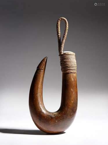 A Rennell Island shark hook gaung'akao Melanesia w…