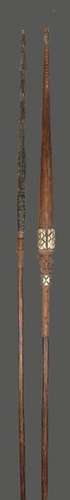 A Solomon Islands spear Melanesia with shell inlay…