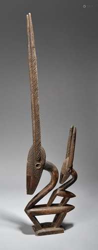 A Bambara antelope headdress chiwara Mali female w…