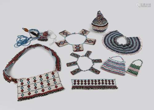 A collection of Zulu beadwork South Africa includi…