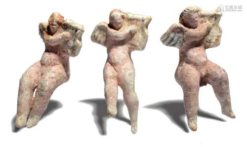 Three Hellenistic erotes as musicians circa 3rd ce…