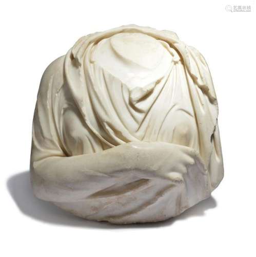 A Roman marble draped female bust circa 3rd centur…