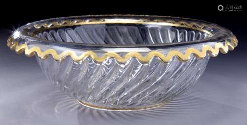 Large Baccarat style centerpiece bowl