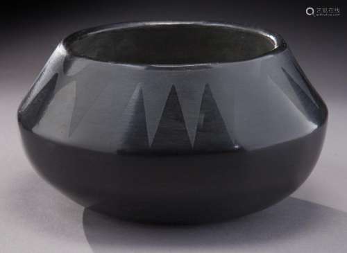 San Ildefonso blackware bowl,