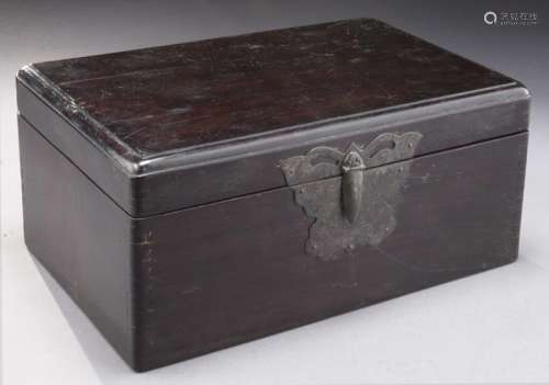Chinese Qing Zitan stationary box,