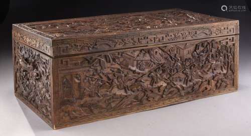 Chinese Qing camphor wood chest,