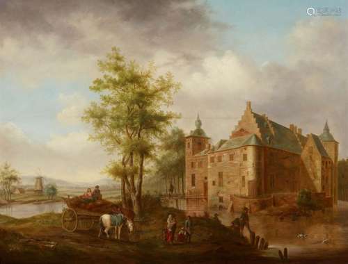 Hendrik Frans de Cort, Landscape with a Water Cast…