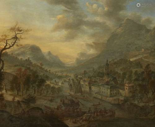 Jan II Griffier, Landscape on the Mosel