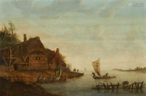 Netherlandish School 17th century, River Landscape…