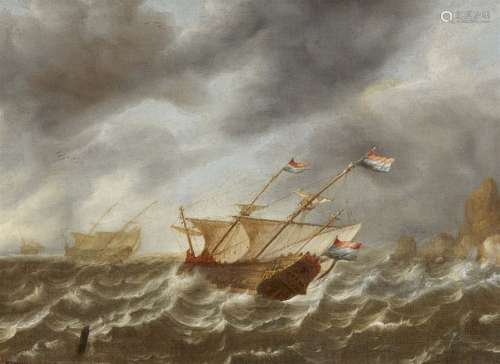 Bonaventura Peeters, Ships in Rough Seas