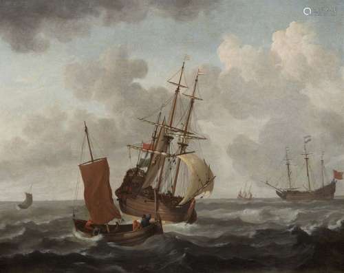 Jan Claesz Rietschoof, Ships on Rough Seas