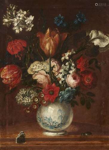 Johann Tobias Sonntag, Still Life with Flowers in …