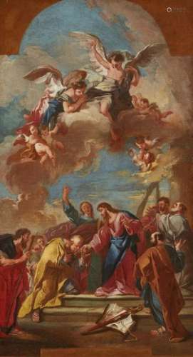 Venetian School 18th century, Christ Handing the K…