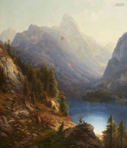 German School 19th century, Mountain Landscape in …