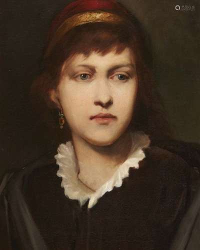 Gabriel von Max, attributed to, Portrait of a Youn…