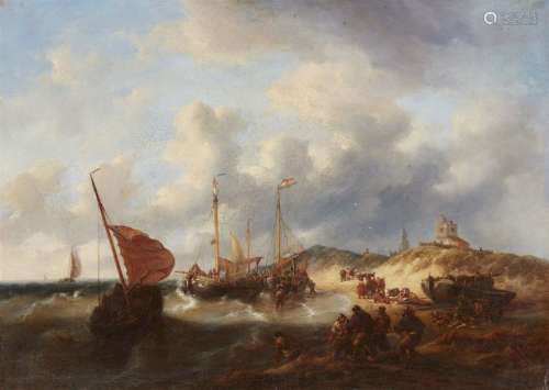 Netherlandish School 19th century, Sailing Ships L…