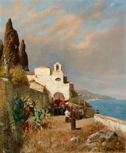 Carl Wuttke, A Chapel on the Italian Coast